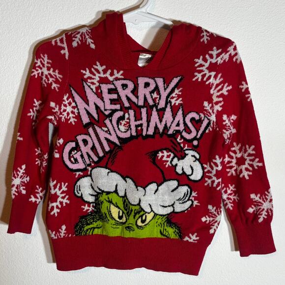 The Grinch 2T Ugly Holiday MERRY GRINCHMAS! Christmas Sweater - Picture 1 of 3